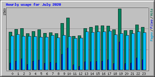 Hourly usage for July 2020