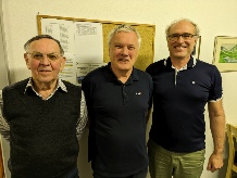 Klubmeisterschaft 2024 v.l.n.r: Albert Hämmerle, Harald Feistenauer und Egon Rücker